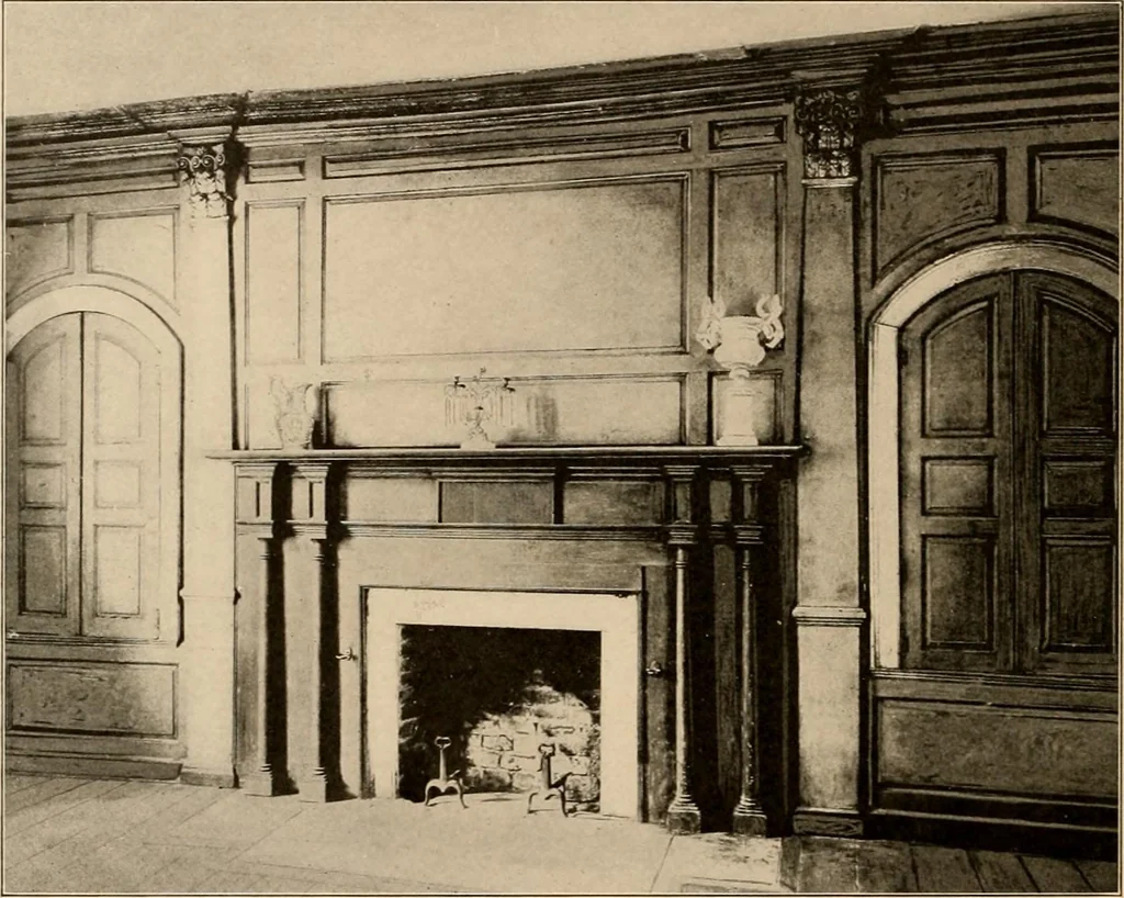An illustration from Domestic architecture of the American colonies and of the early republic,, 1922, leaf 136