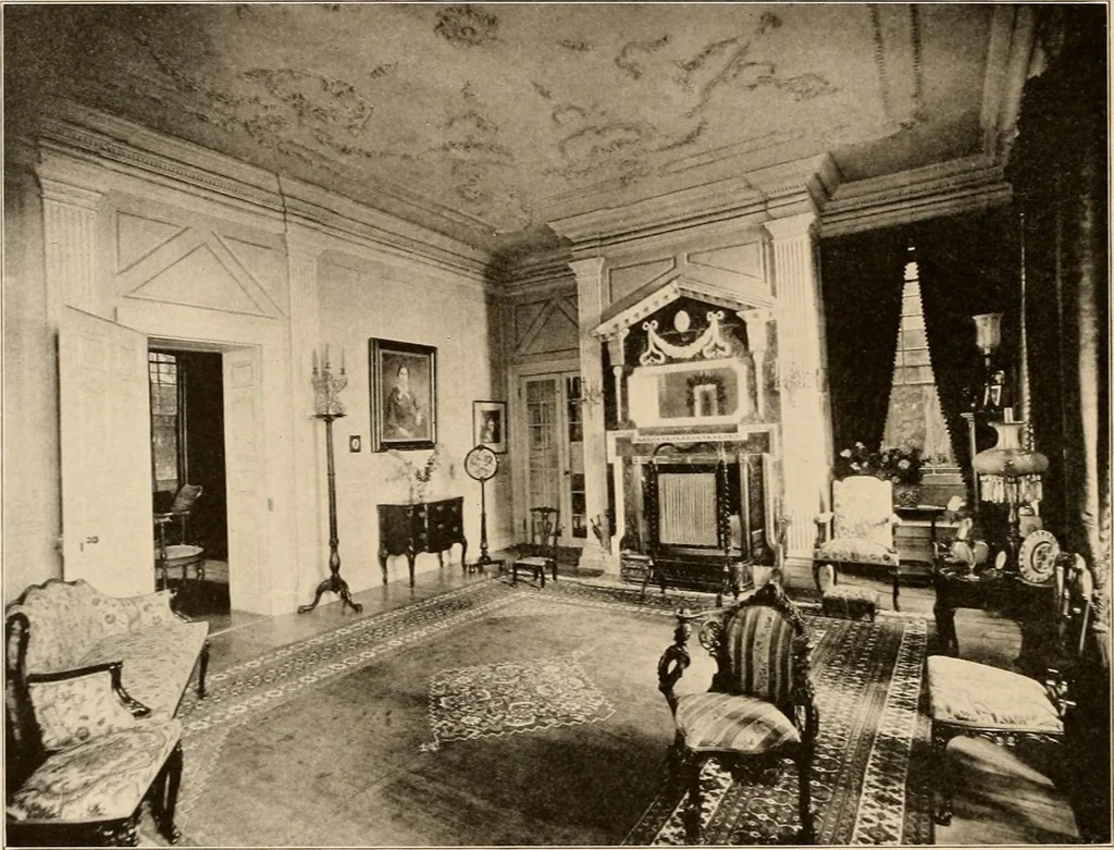 An illustration from Domestic architecture of the American colonies and of the early republic,, 1922, leaf 156