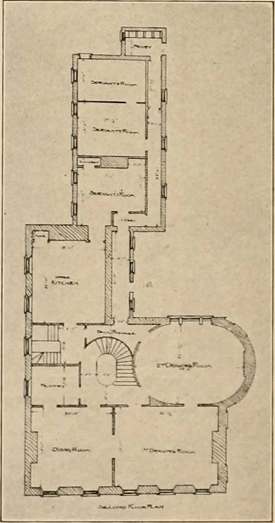 An illustration from Domestic architecture of the American colonies and of the early republic,, 1922, leaf 170