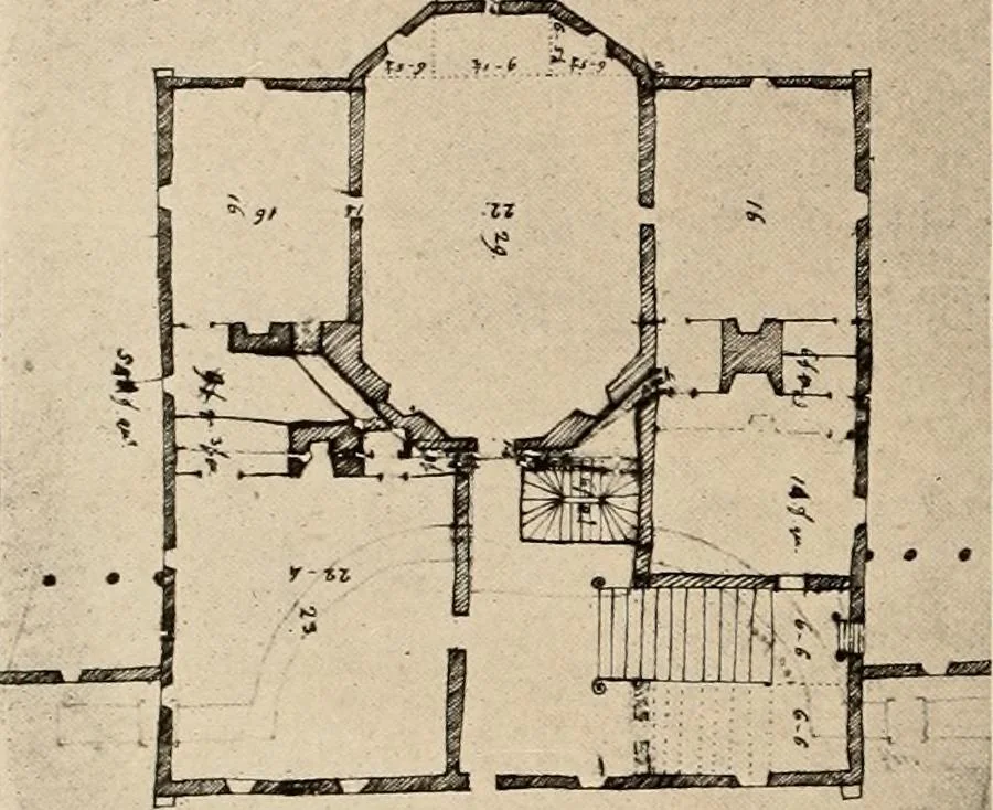 An illustration from Domestic architecture of the American colonies and of the early republic,, 1922, leaf 174