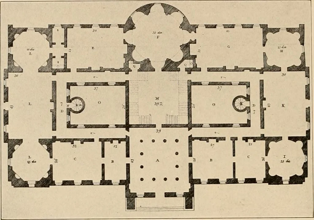 An illustration from Domestic architecture of the American colonies and of the early republic,, 1922, leaf 180