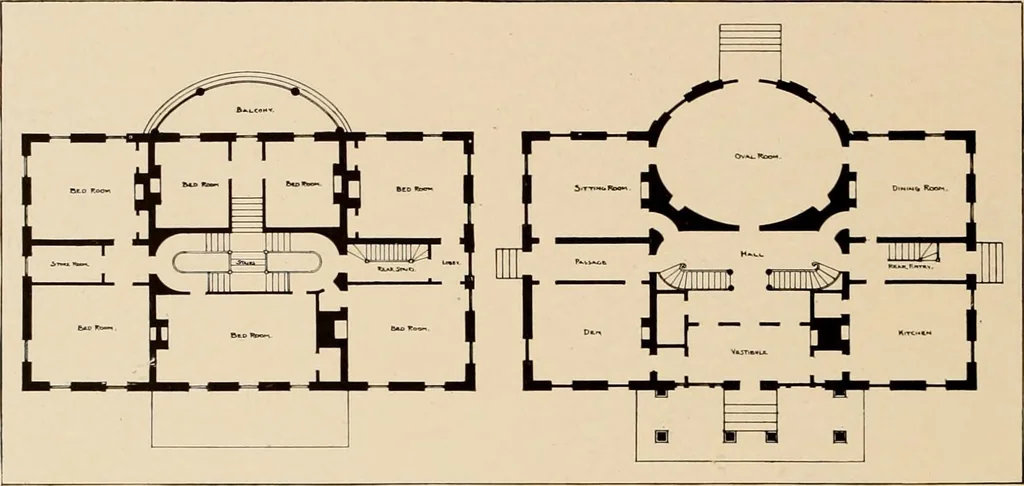 An illustration from Domestic architecture of the American colonies and of the early republic,, 1922, leaf 182