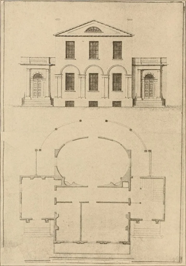 An illustration from Domestic architecture of the American colonies and of the early republic,, 1922, leaf 188