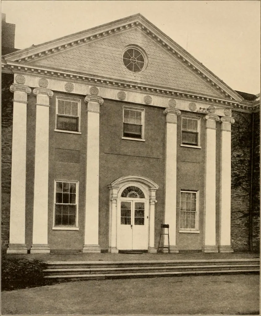 An illustration from Domestic architecture of the American colonies and of the early republic,, 1922, leaf 218