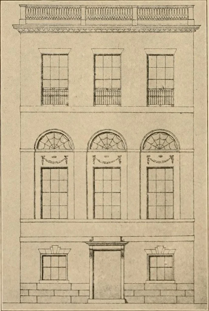 An illustration from Domestic architecture of the American colonies and of the early republic,, 1922, leaf 226