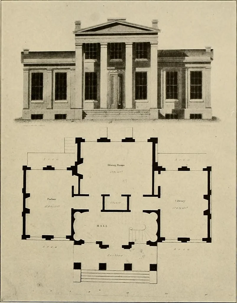 An illustration from Domestic architecture of the American colonies and of the early republic,, 1922, leaf 249