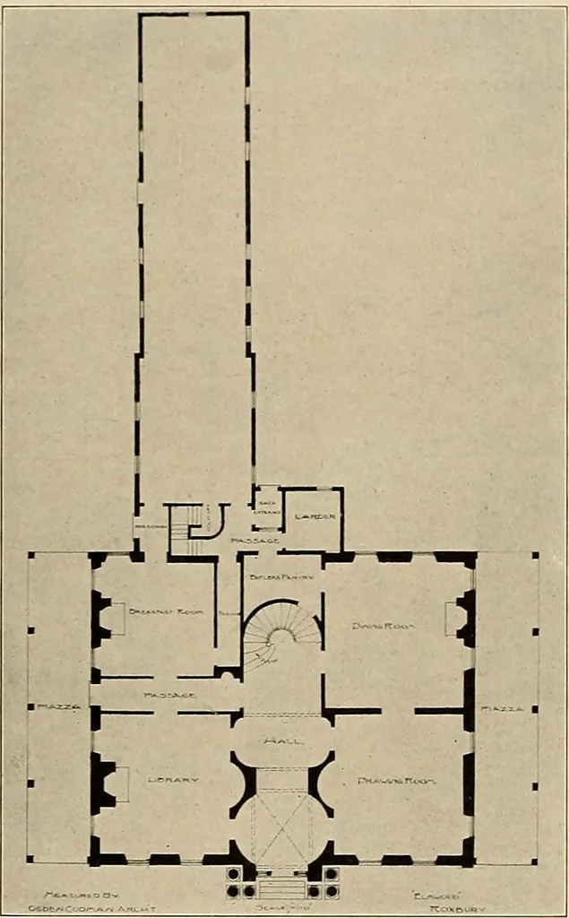 An illustration from Domestic architecture of the American colonies and of the early republic,, 1922, leaf 259