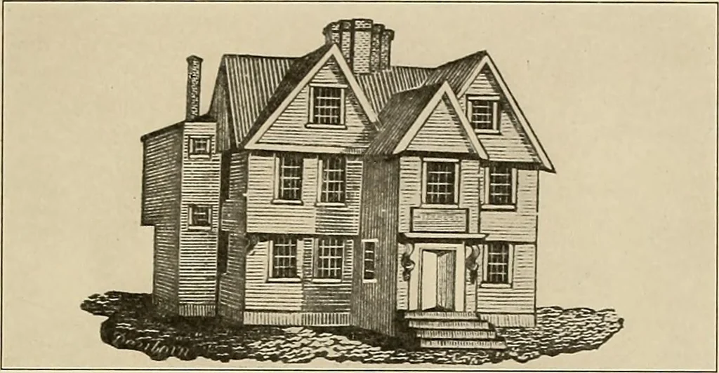 An illustration from Domestic architecture of the American colonies and of the early republic,, 1922, leaf 41
