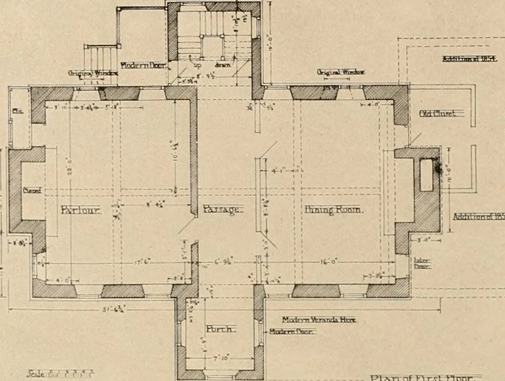 An illustration from Domestic architecture of the American colonies and of the early republic,, 1922, leaf 62
