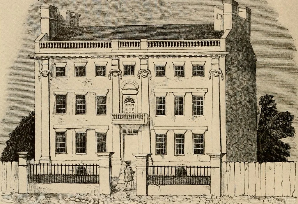 An illustration from Domestic architecture of the American colonies and of the early republic,, 1922, leaf 84