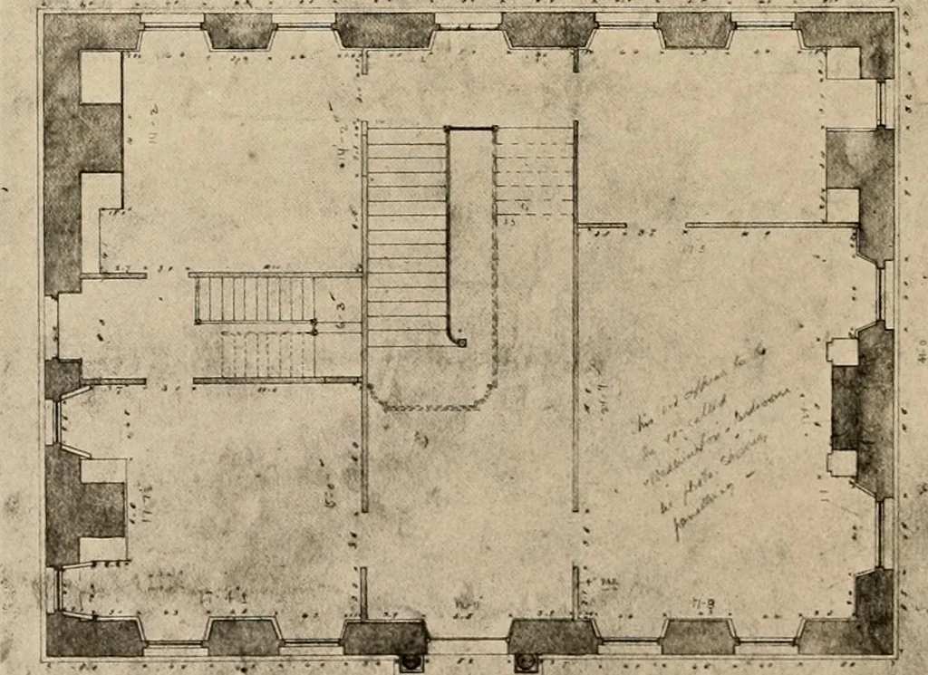 An illustration from Domestic architecture of the American colonies and of the early republic,, 1922, leaf 88