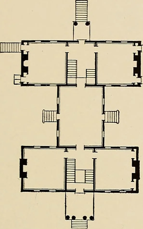 An illustration from Domestic architecture of the American colonies and of the early republic,, 1922, leaf 89