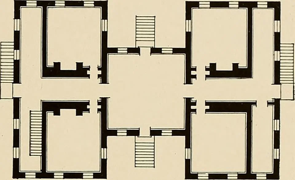 An illustration from Domestic architecture of the American colonies and of the early republic,, 1922, leaf 89