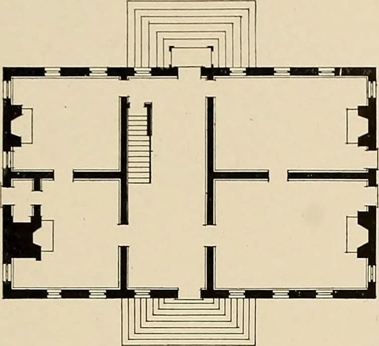 An illustration from Domestic architecture of the American colonies and of the early republic,, 1922, leaf 95
