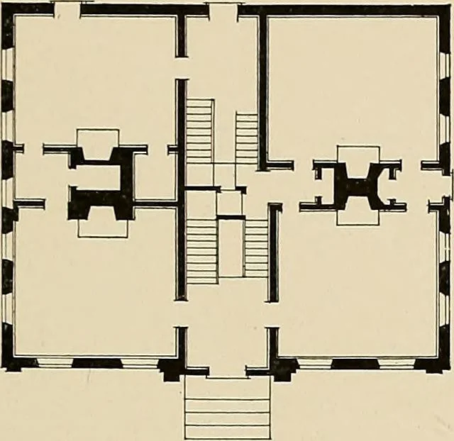 An illustration from Domestic architecture of the American colonies and of the early republic,, 1922, leaf 95
