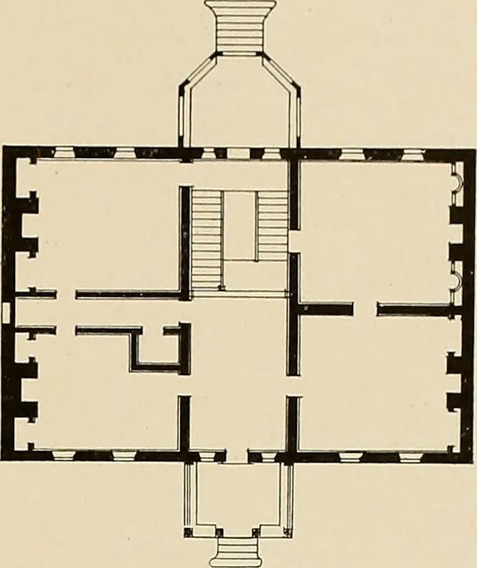 An illustration from Domestic architecture of the American colonies and of the early republic,, 1922, leaf 95
