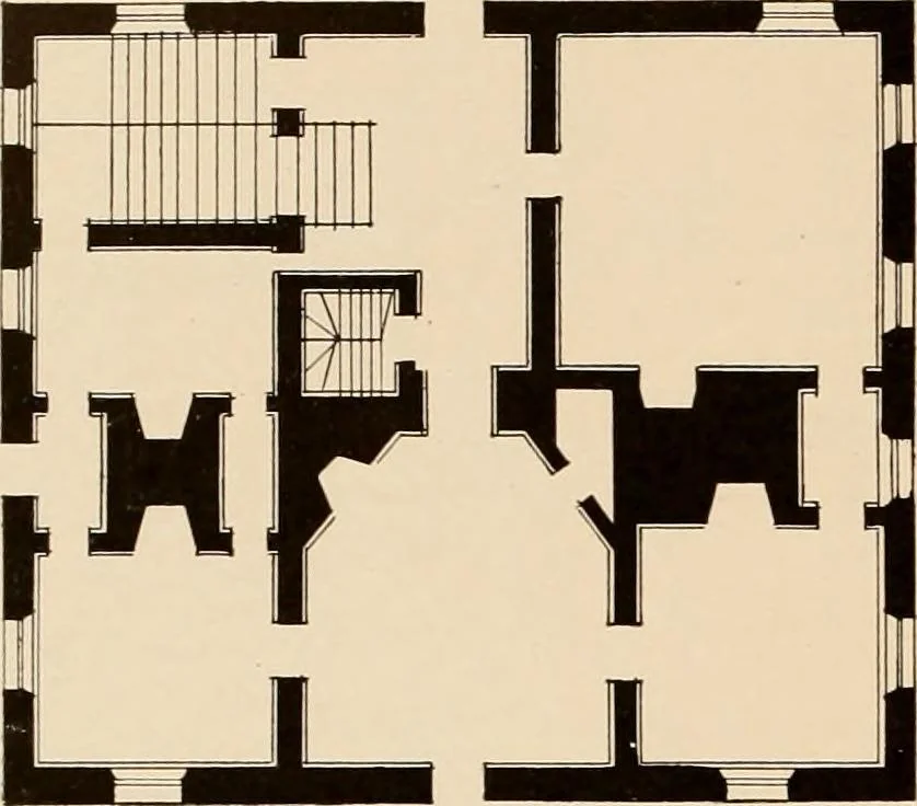 An illustration from Domestic architecture of the American colonies and of the early republic,, 1922, leaf 96