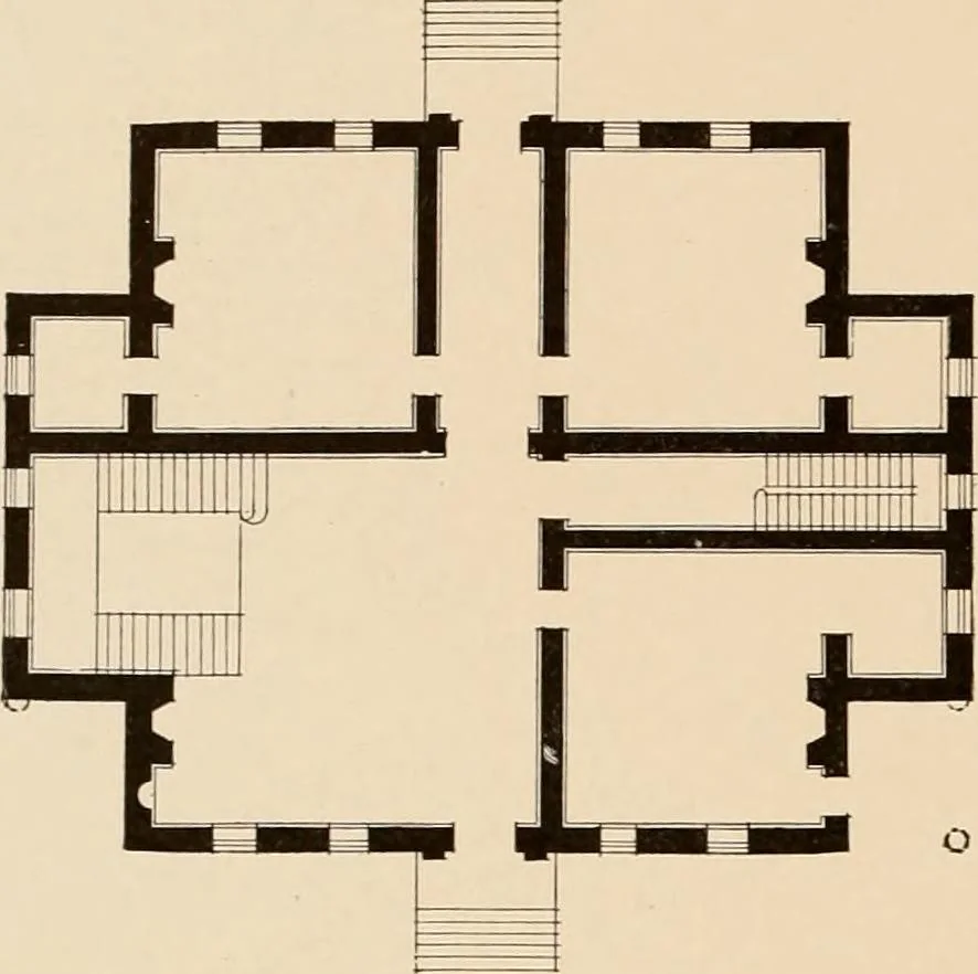 An illustration from Domestic architecture of the American colonies and of the early republic,, 1922, leaf 98