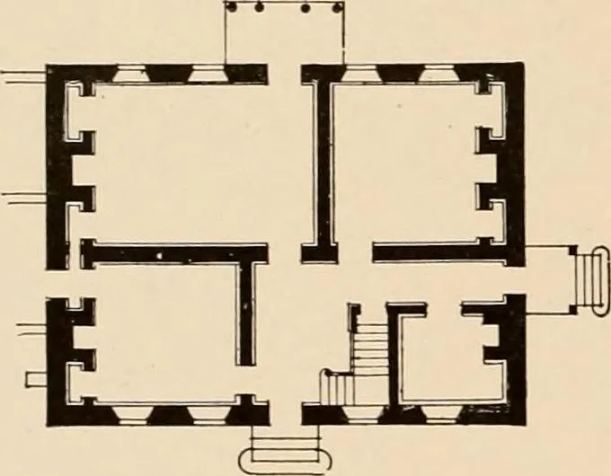 An illustration from Domestic architecture of the American colonies and of the early republic,, 1922, leaf 98