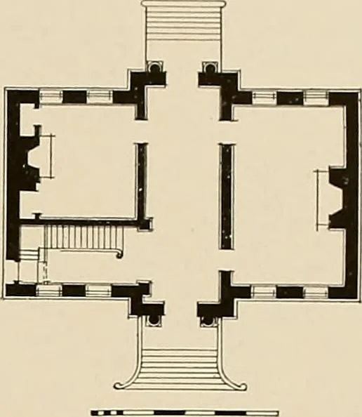 An illustration from Domestic architecture of the American colonies and of the early republic,, 1922, leaf 99