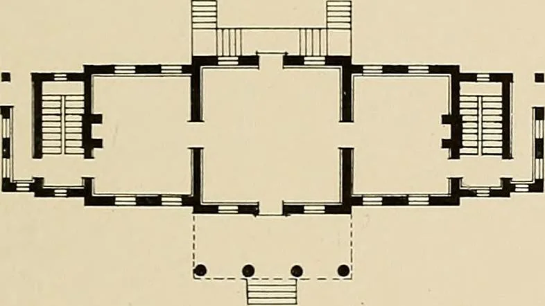 An illustration from Domestic architecture of the American colonies and of the early republic,, 1922, leaf 99