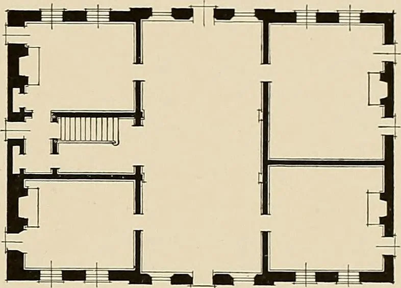 An illustration from Domestic architecture of the American colonies and of the early republic,, 1922, leaf 99