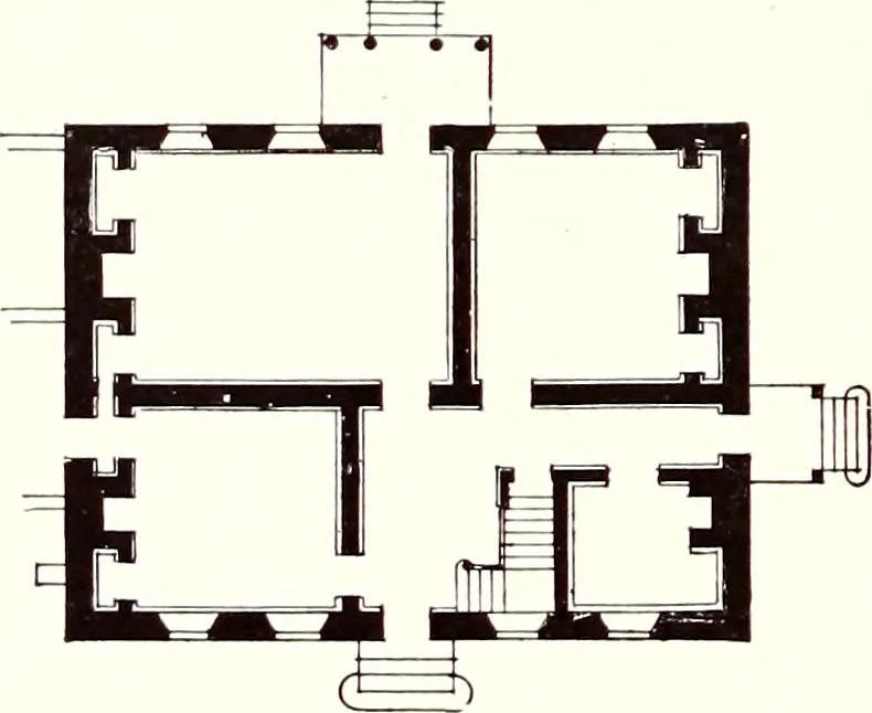 An illustration from Domestic architecture of the American colonies and of the early republic, 1922, leaf 101