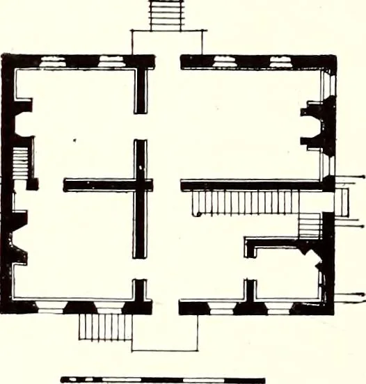 An illustration from Domestic architecture of the American colonies and of the early republic, 1922, leaf 101
