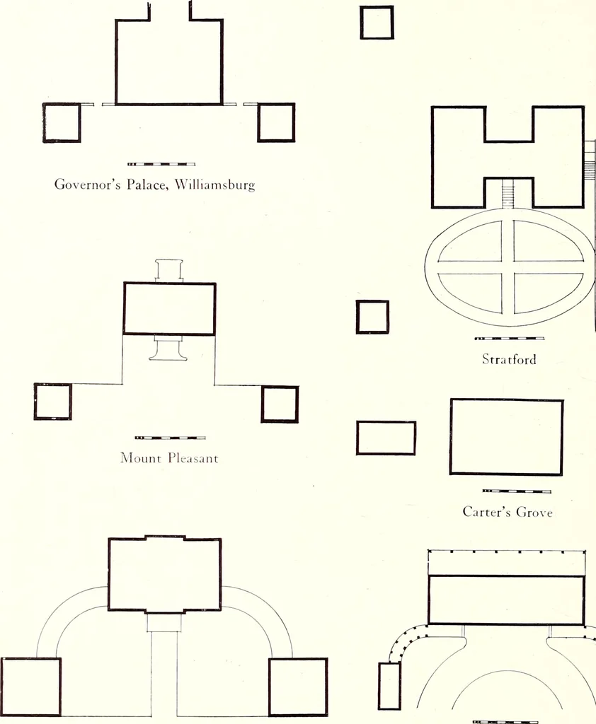 An illustration from Domestic architecture of the American colonies and of the early republic, 1922, leaf 105