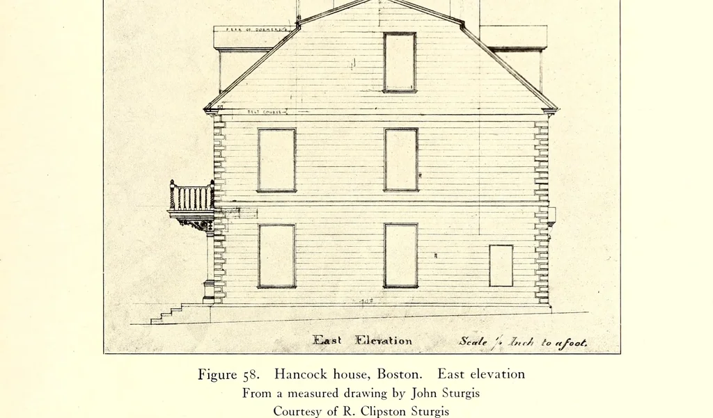 An illustration from Domestic architecture of the American colonies and of the early republic, 1922, leaf 110
