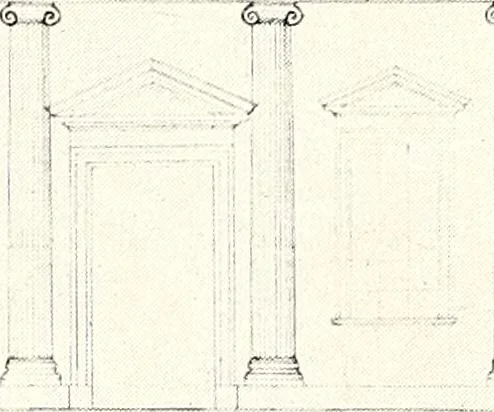 An illustration from Domestic architecture of the American colonies and of the early republic, 1922, leaf 125