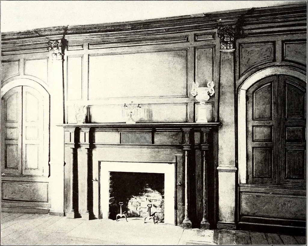 An illustration from Domestic architecture of the American colonies and of the early republic, 1922, leaf 139