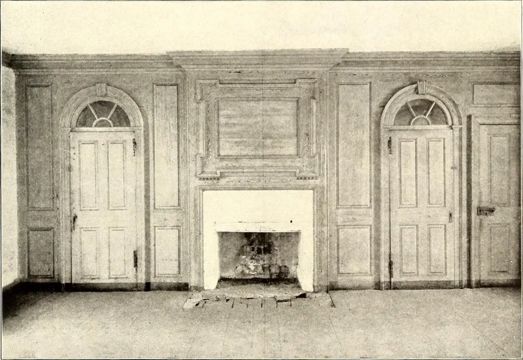 An illustration from Domestic architecture of the American colonies and of the early republic, 1922, leaf 144