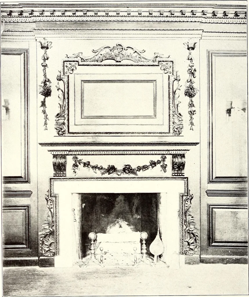 An illustration from Domestic architecture of the American colonies and of the early republic, 1922, leaf 147