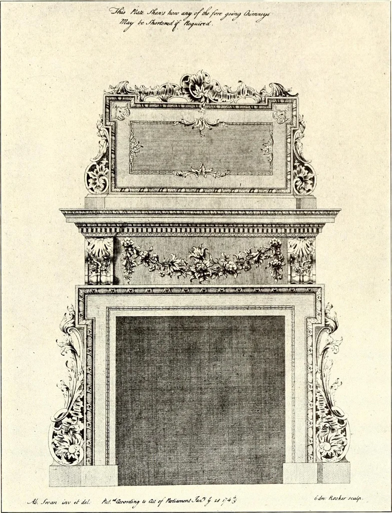 An illustration from Domestic architecture of the American colonies and of the early republic, 1922, leaf 148