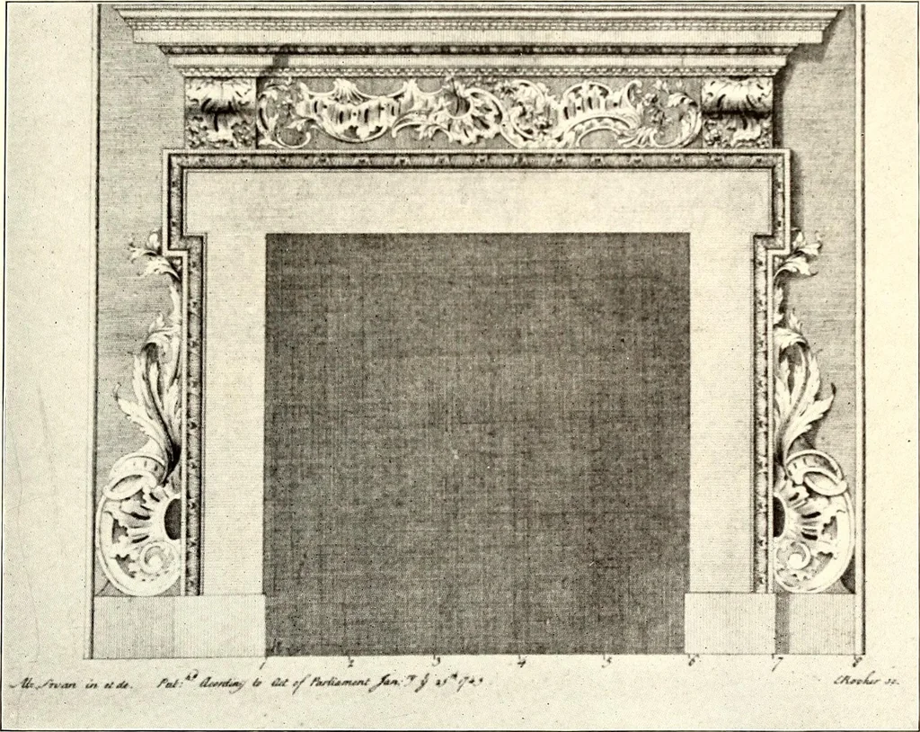 An illustration from Domestic architecture of the American colonies and of the early republic, 1922, leaf 150