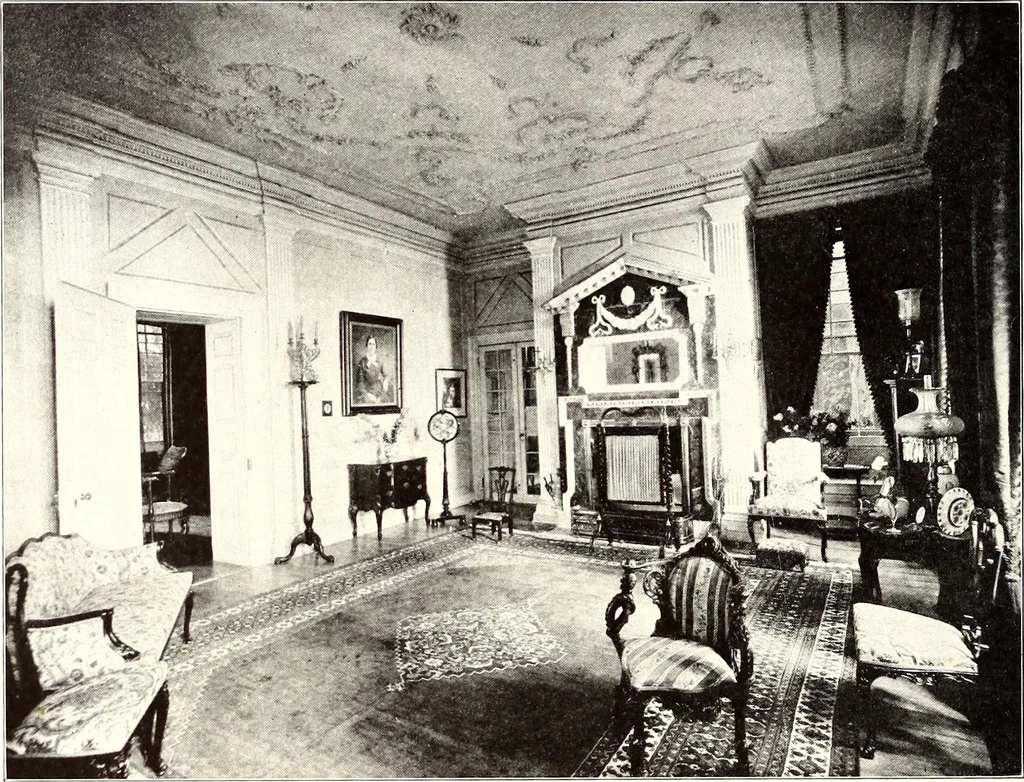 An illustration from Domestic architecture of the American colonies and of the early republic, 1922, leaf 159