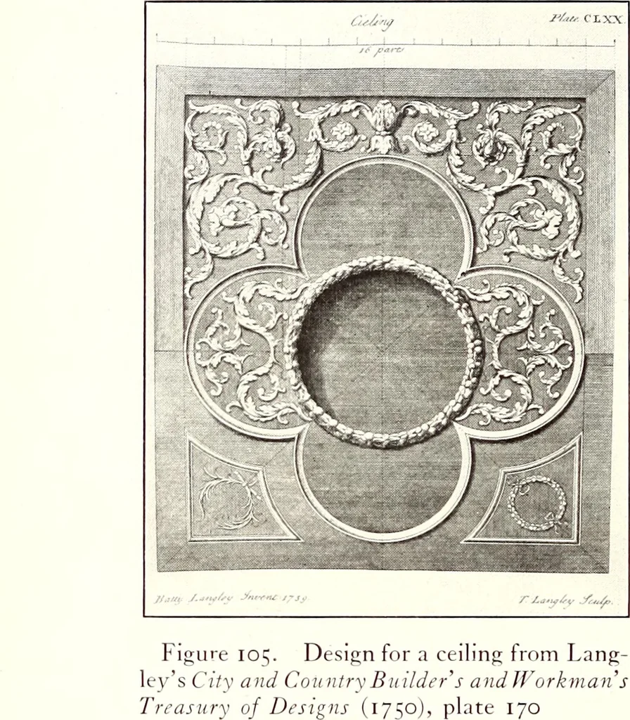 An illustration from Domestic architecture of the American colonies and of the early republic, 1922, leaf 161