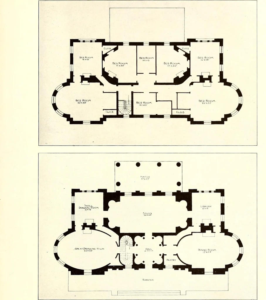 An illustration from Domestic architecture of the American colonies and of the early republic, 1922, leaf 172