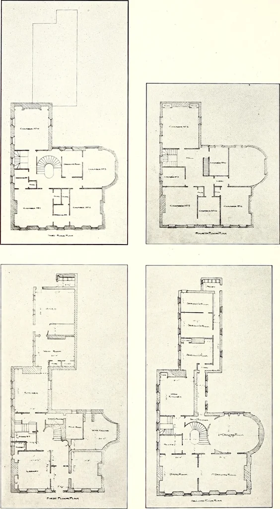 An illustration from Domestic architecture of the American colonies and of the early republic, 1922, leaf 173