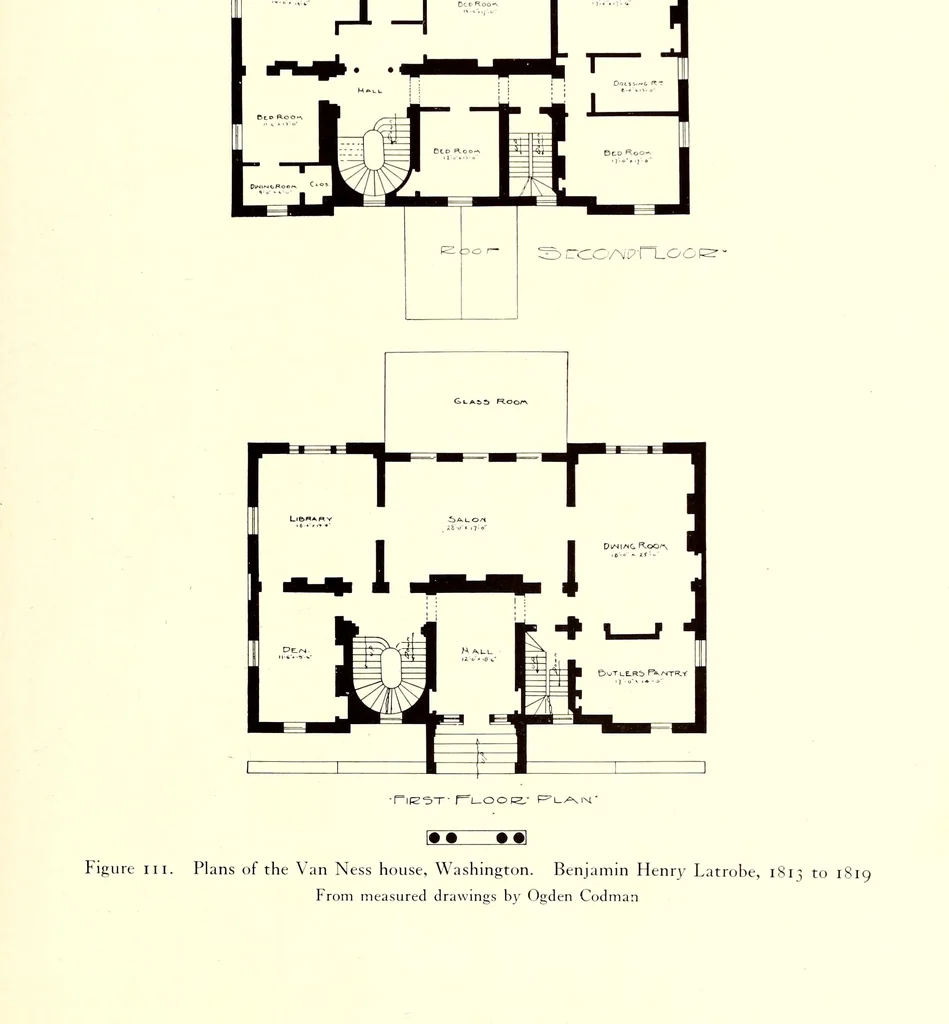 An illustration from Domestic architecture of the American colonies and of the early republic, 1922, leaf 174