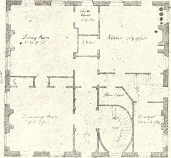 An illustration from Domestic architecture of the American colonies and of the early republic, 1922, leaf 175