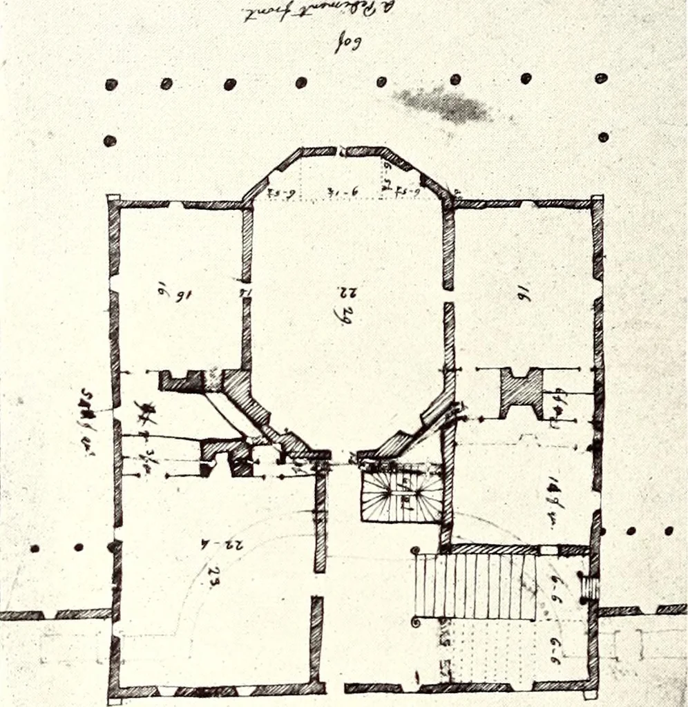 An illustration from Domestic architecture of the American colonies and of the early republic, 1922, leaf 177