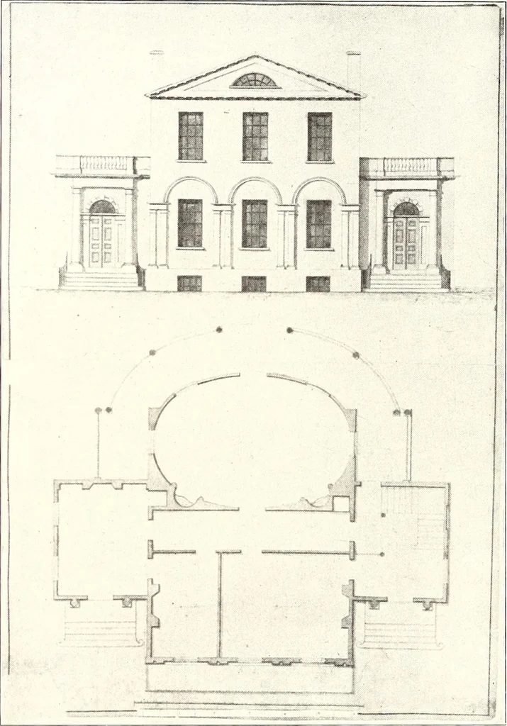 An illustration from Domestic architecture of the American colonies and of the early republic, 1922, leaf 191