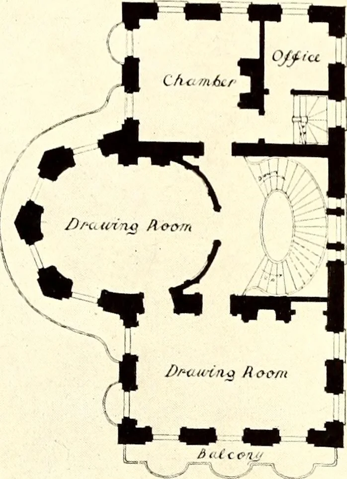 An illustration from Domestic architecture of the American colonies and of the early republic, 1922, leaf 192