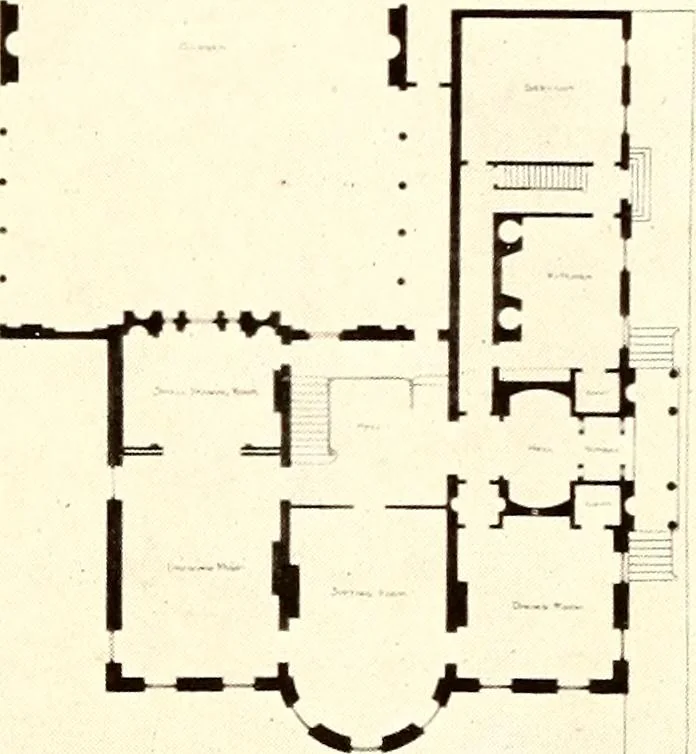 An illustration from Domestic architecture of the American colonies and of the early republic, 1922, leaf 192