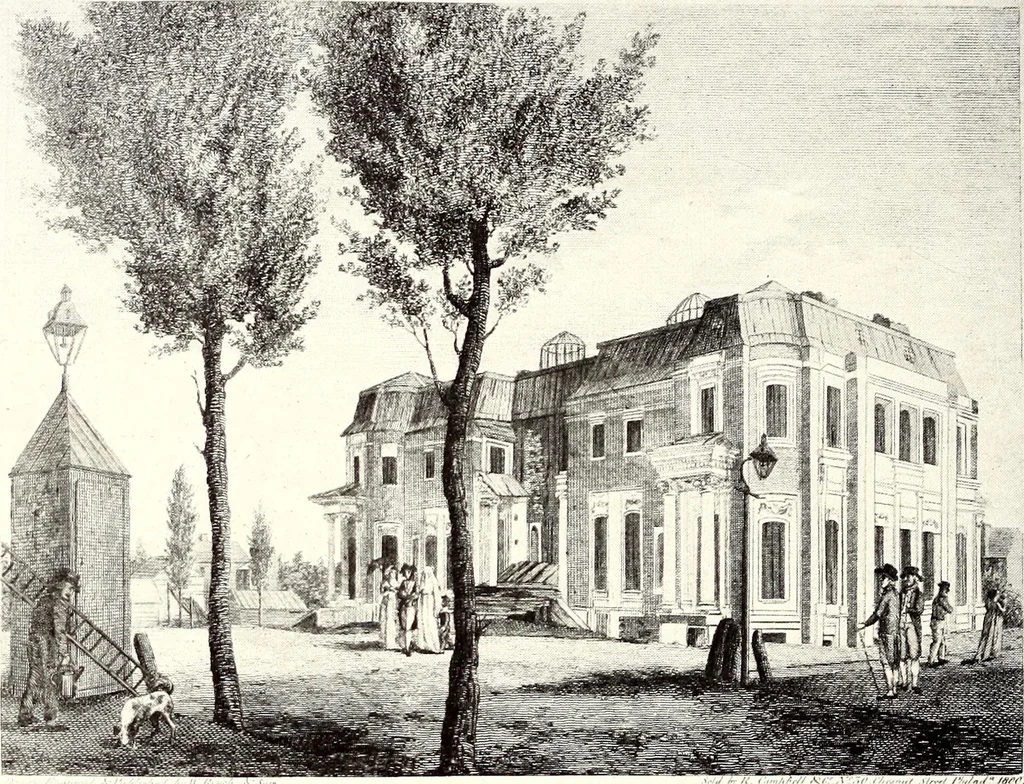 An illustration from Domestic architecture of the American colonies and of the early republic, 1922, leaf 193