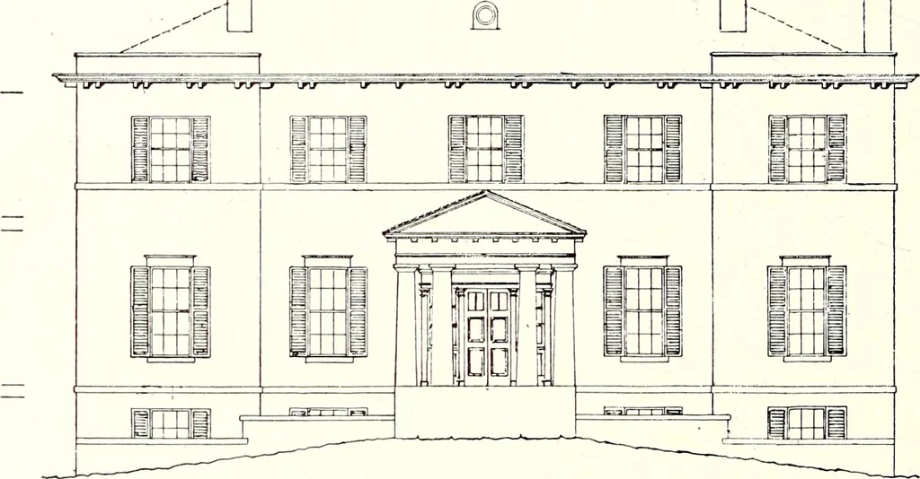An illustration from Domestic architecture of the American colonies and of the early republic, 1922, leaf 195