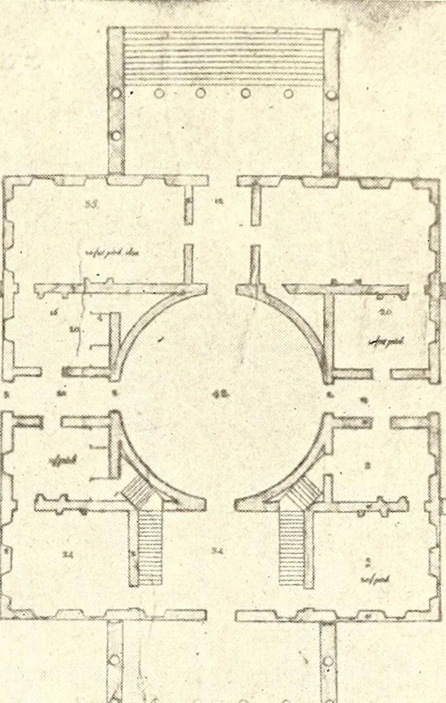 An illustration from Domestic architecture of the American colonies and of the early republic, 1922, leaf 196