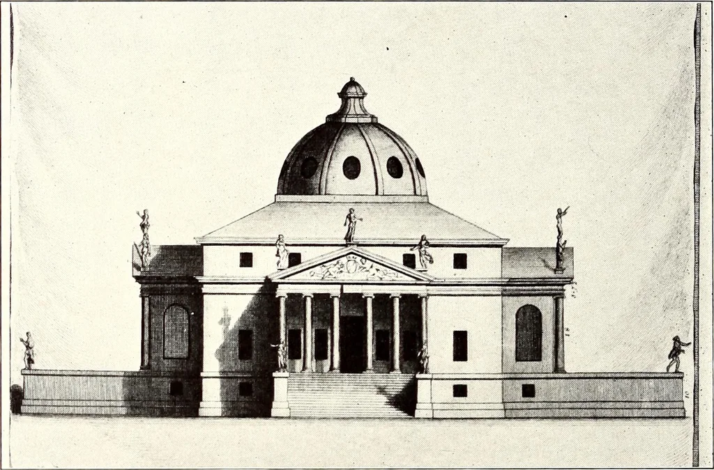 An illustration from Domestic architecture of the American colonies and of the early republic, 1922, leaf 197